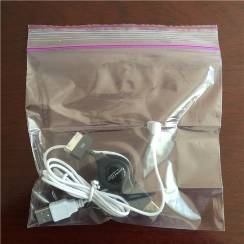 Resealable zip lock bag clear plastic zipper bag A